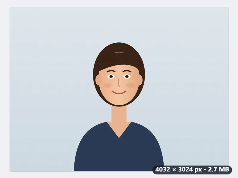 Example: a 4032 × 3024 phone photo brought under 100 KB for an application form — Before