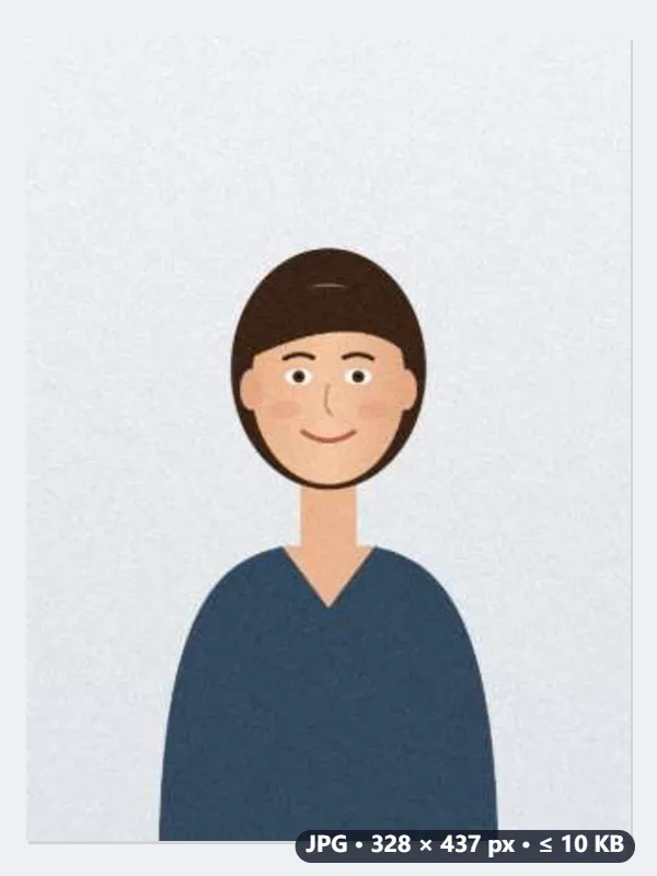 Profilfoto für ein Vereinsportal: 600 × 800 Pixel unter 10.000 Byte — Nachher