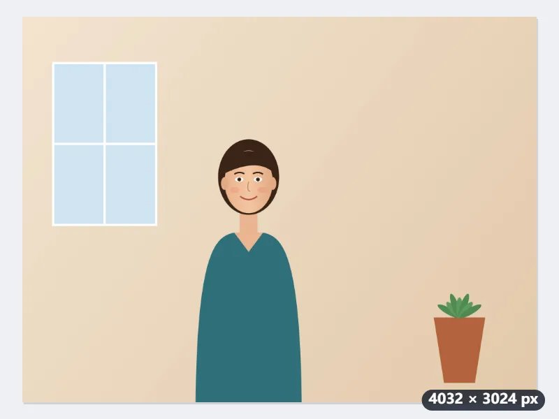 Example: a round 1200-pixel headshot for a webinar speaker slide — Before