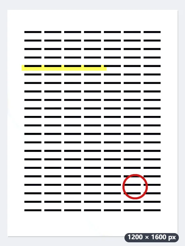 Example: a worksheet photo with a hand’s shadow over the lower left — After