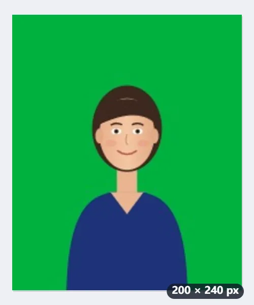 Exemple : un portrait sur fond vert d’incrustation détouré en PNG — Avant