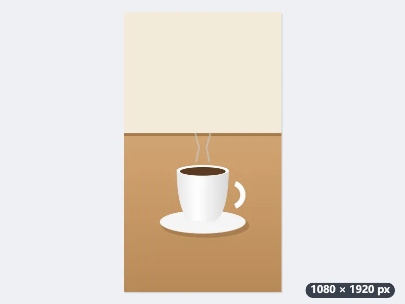 Example: a landscape brunch photo turned into a 1080 × 1920 Story — After