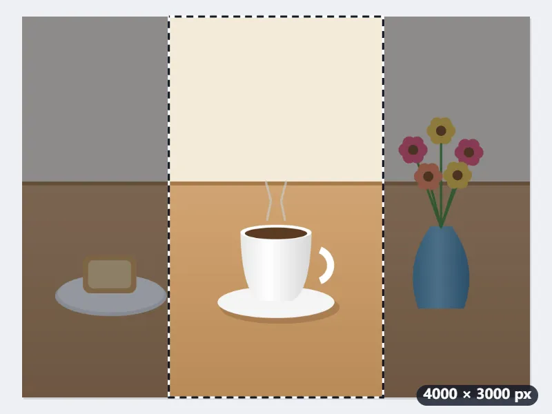 Example: a landscape brunch photo turned into a 1080 × 1920 Story — Before