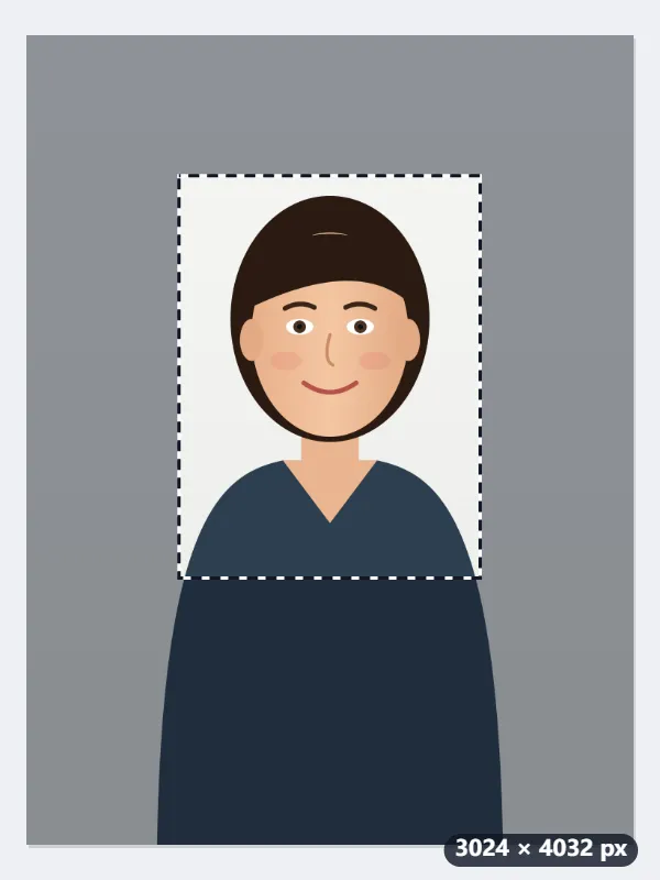 Example: 4.5 × 6 cm vesikalık photos for a student registering in Ankara — Before
